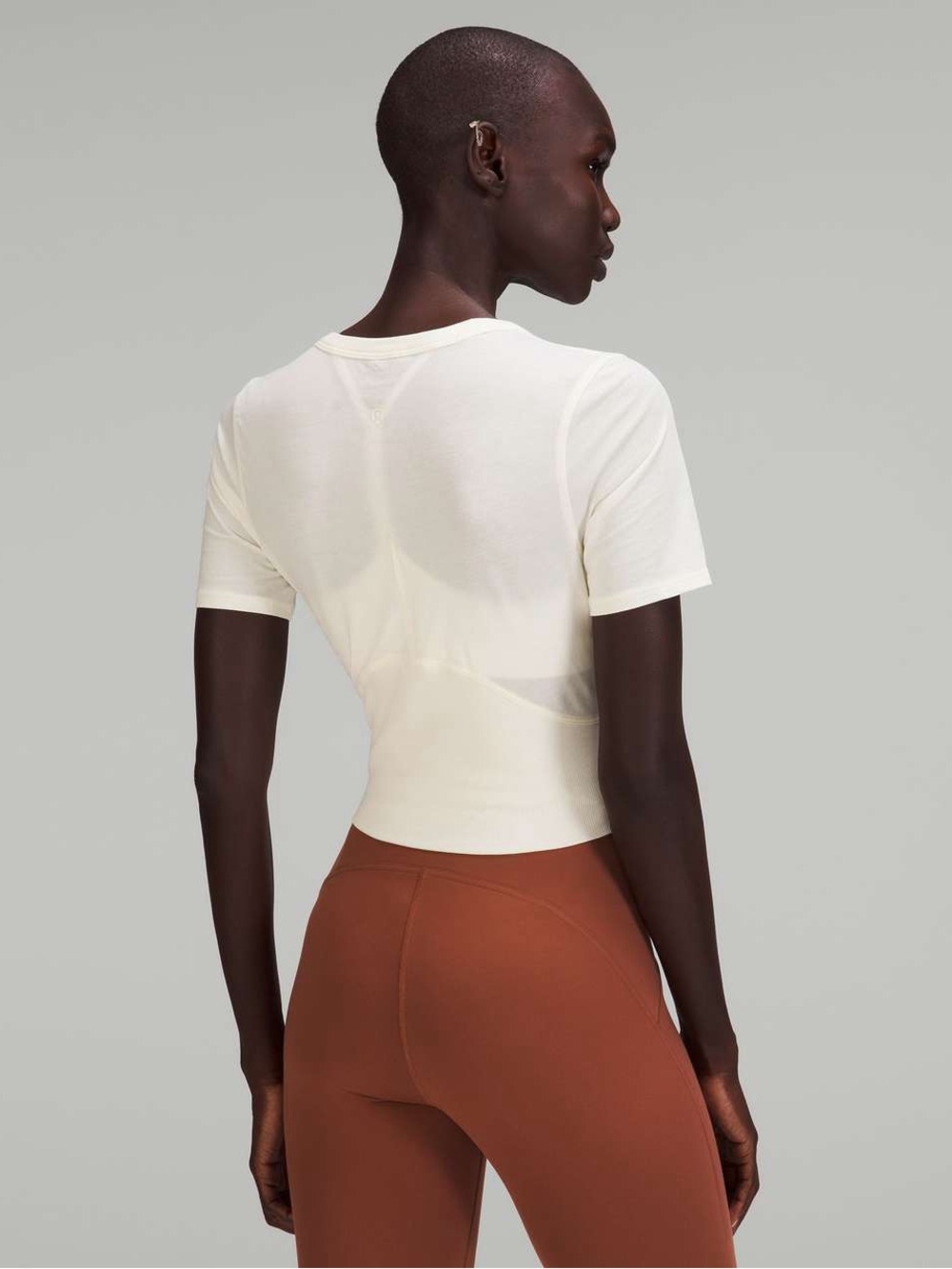 Lululemon Cropped Ribbed Top - Picture 2 of 5